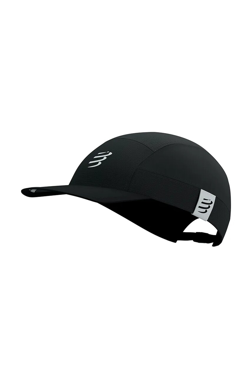 Levně Kšiltovka Compressport 5 Panel Light černá barva, hladká, XHWU736
