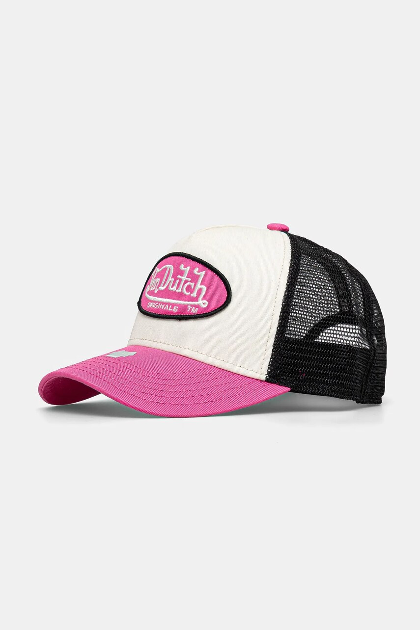 Von Dutch sapca culoarea roz, modelator, 7030777