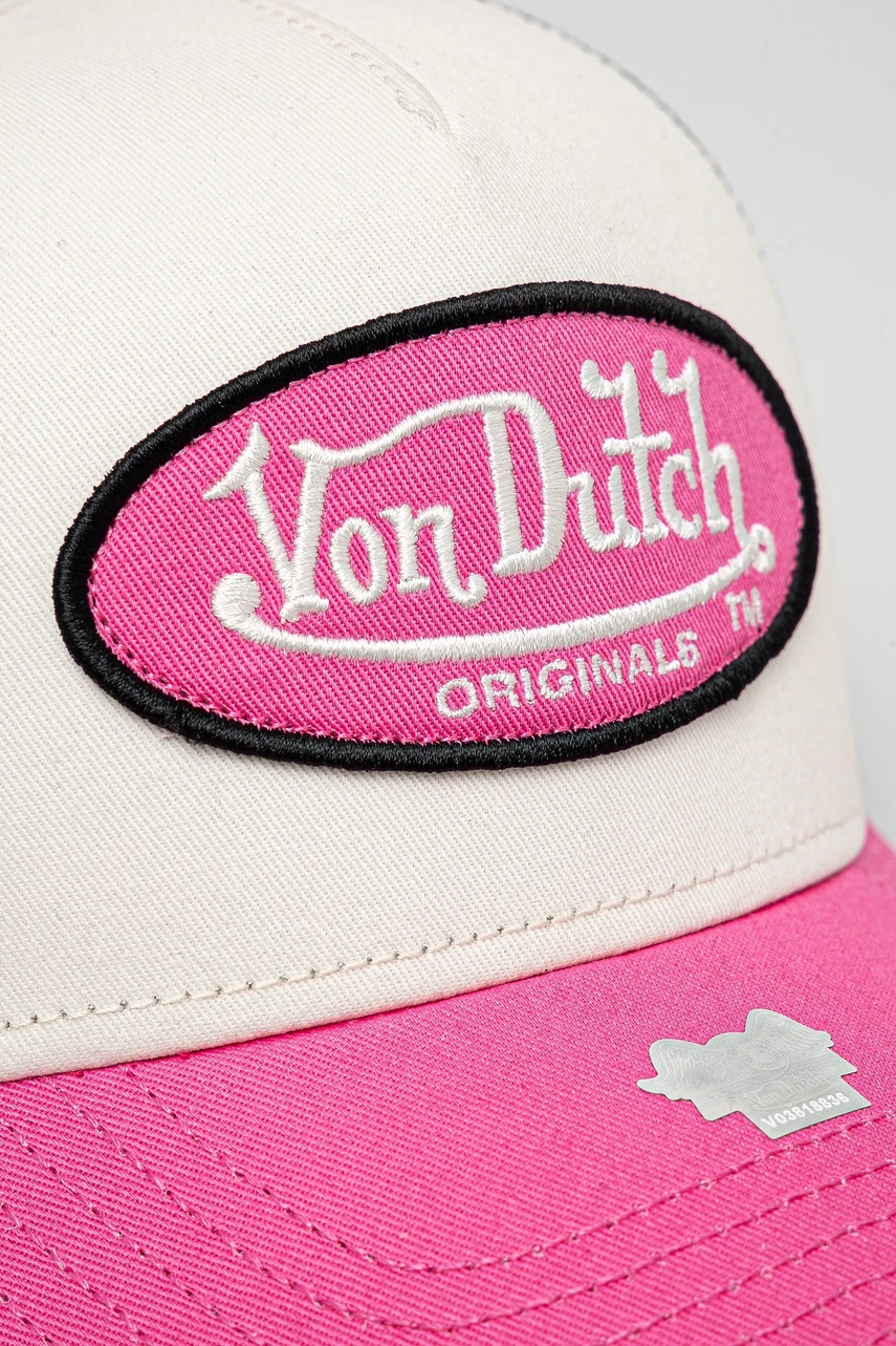 Кепка Von Dutch цвет розовый узор 7030777 Кепка Von Dutch цвет розовый узор 7030777