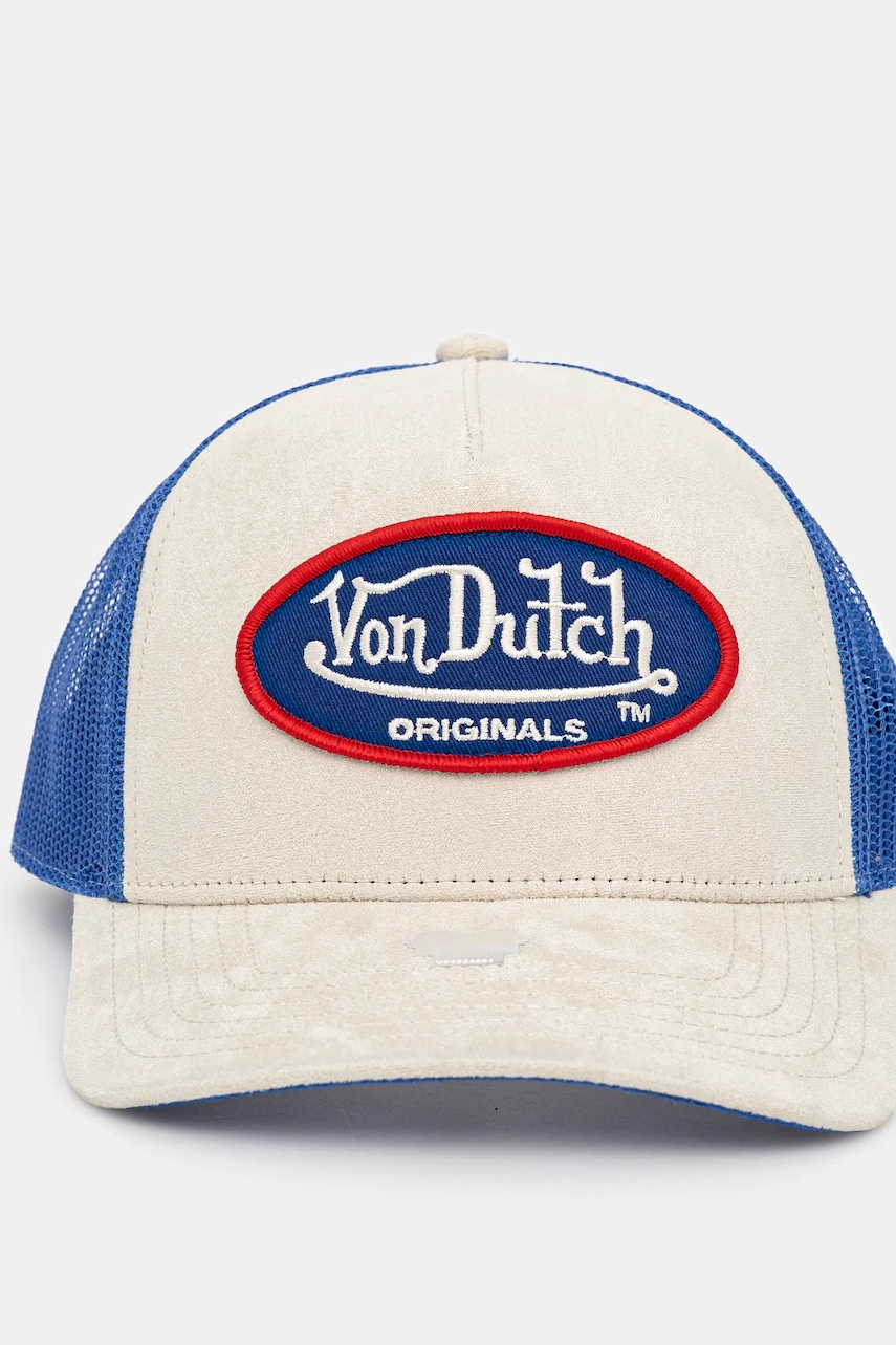 Кепка Von Dutch цвет бежевый с аппликацией 7030828 Кепка Von Dutch цвет бежевый с аппликацией 7030828