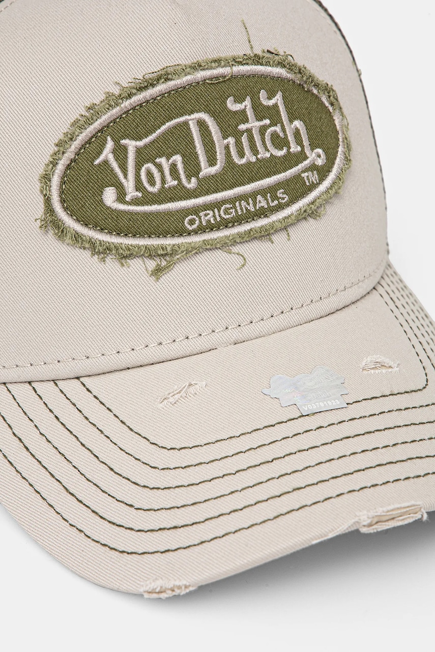 Кепка Von Dutch цвет зелёный с аппликацией 7030847 Кепка Von Dutch цвет зелёный с аппликацией 7030847