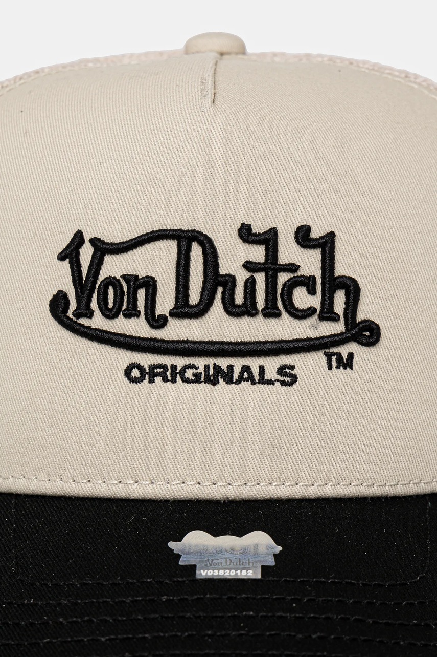 Кепка Von Dutch цвет бежевый узор 7030831 Кепка Von Dutch цвет бежевый узор 7030831