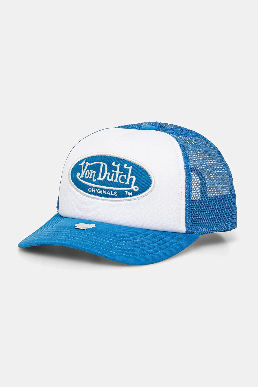 Levně Kšiltovka Von Dutch modrá barva, vzorovaná, 7030253