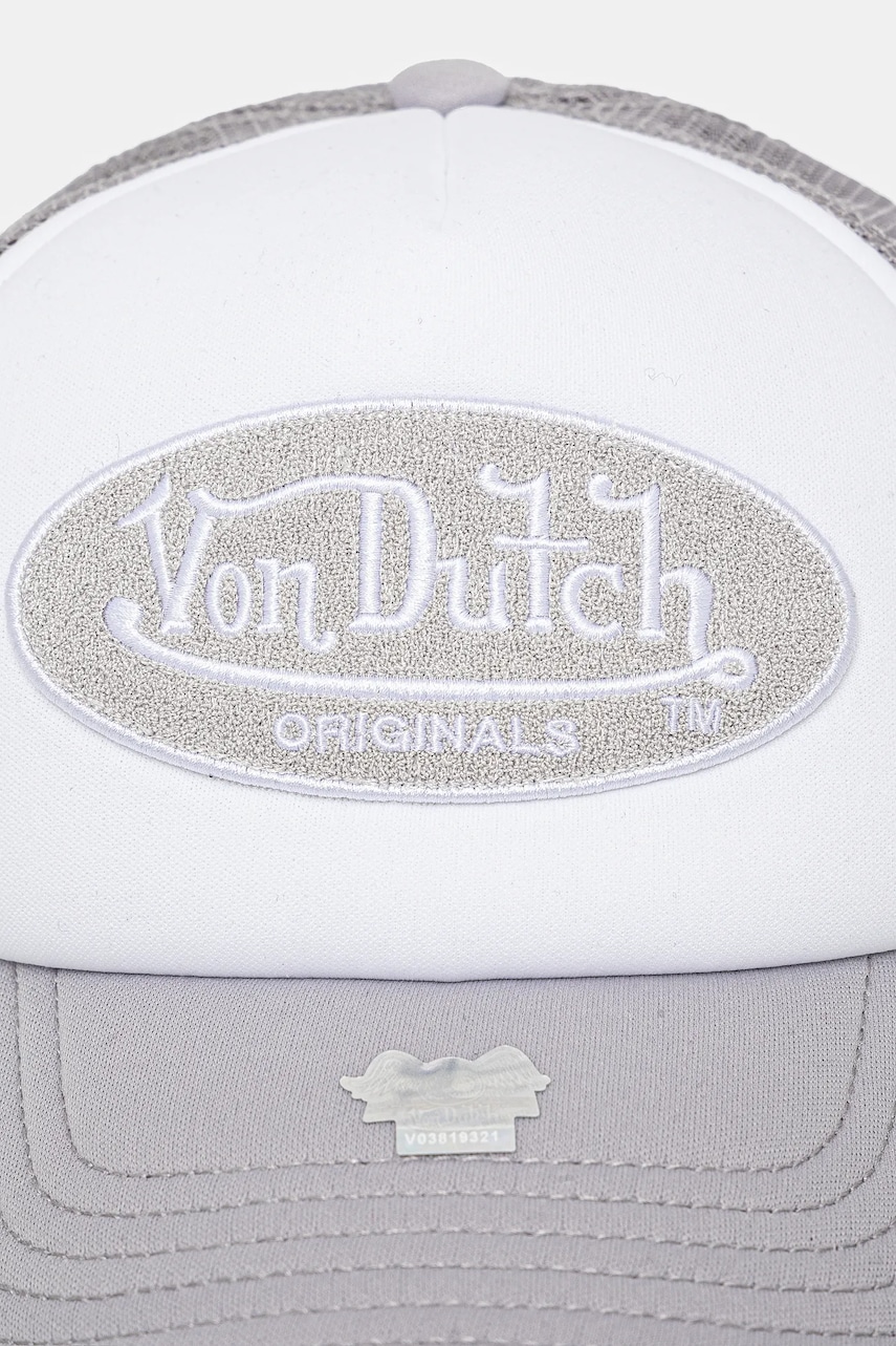 Кепка Von Dutch цвет серый с аппликацией 7030843 Кепка Von Dutch цвет серый с аппликацией 7030843