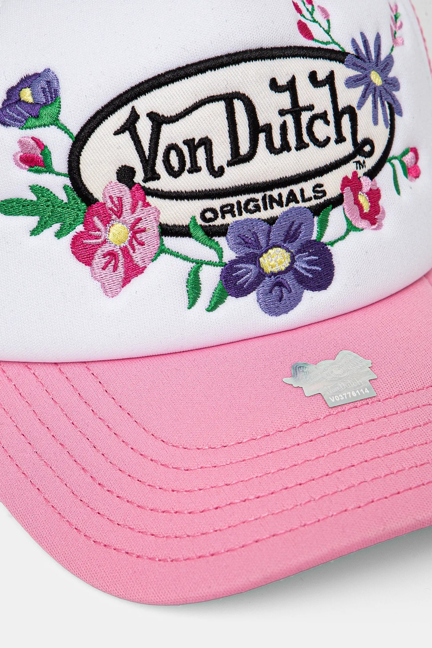Кепка Von Dutch цвет розовый с аппликацией 7030853 Кепка Von Dutch цвет розовый с аппликацией 7030853