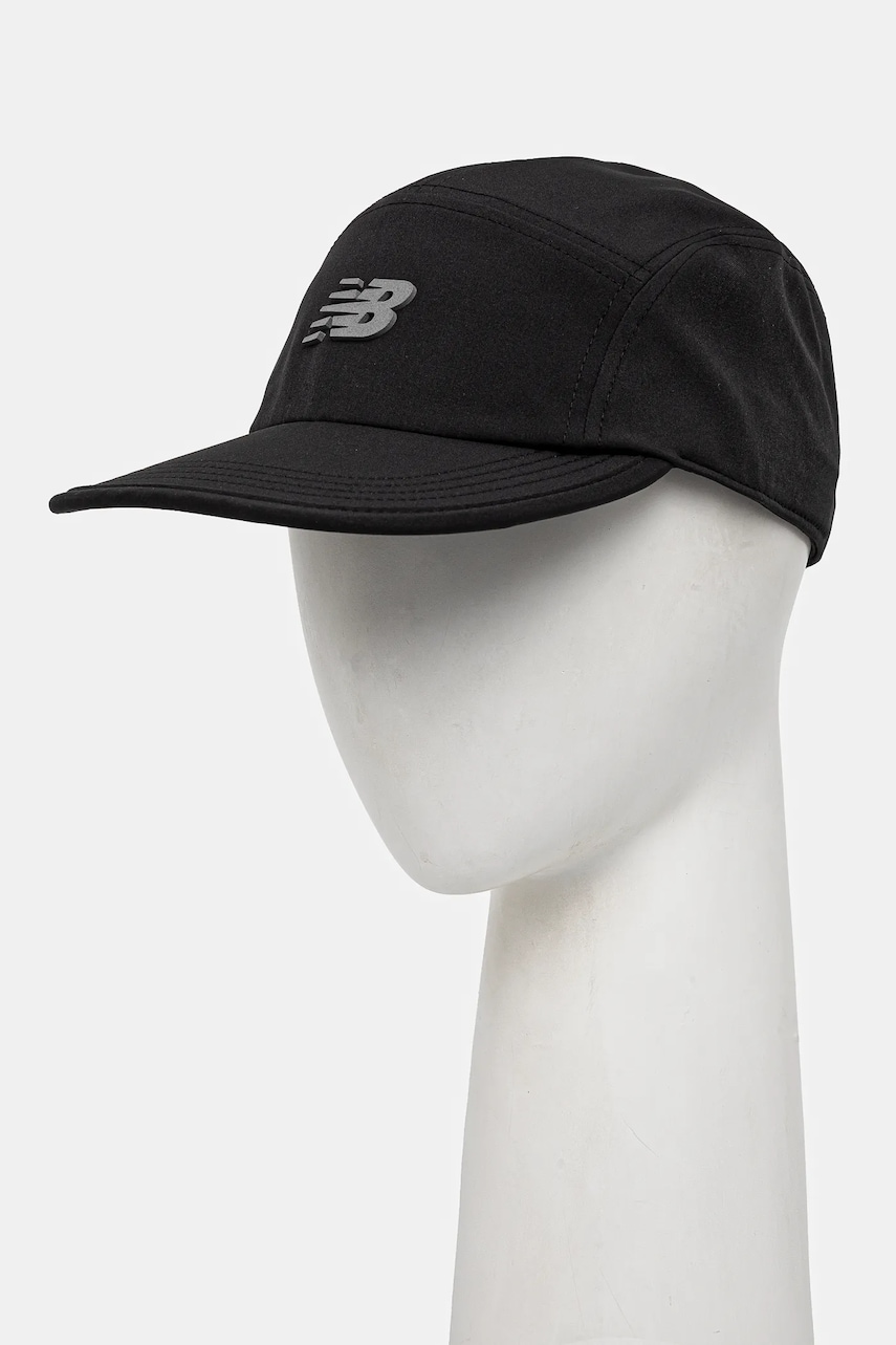 New Balance sapca Performance culoarea negru, cu imprimeu, LAH51001BK New Balance sapca Performance culoarea negru, cu imprimeu, LAH51001BK