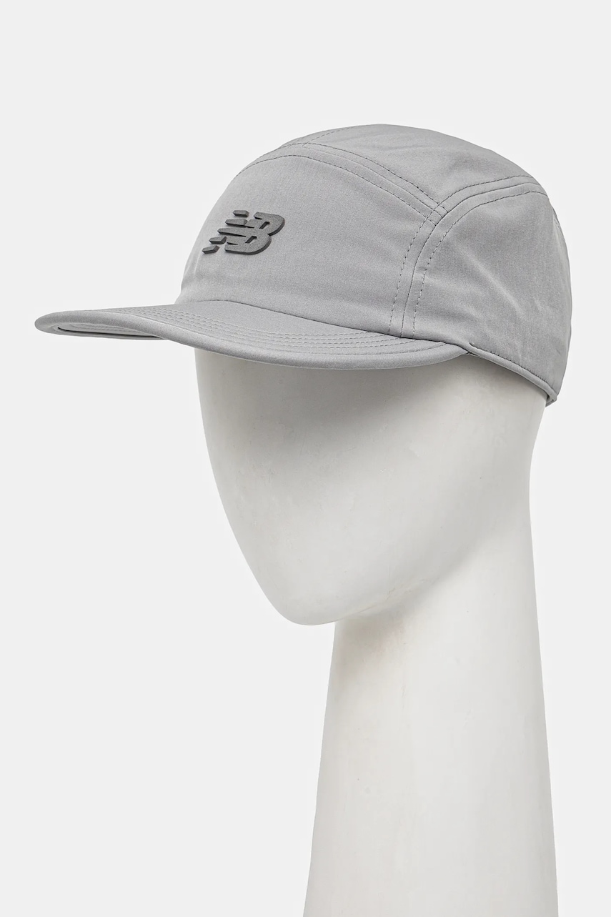 New Balance sapca Performance culoarea gri, cu imprimeu, LAH51001SLA