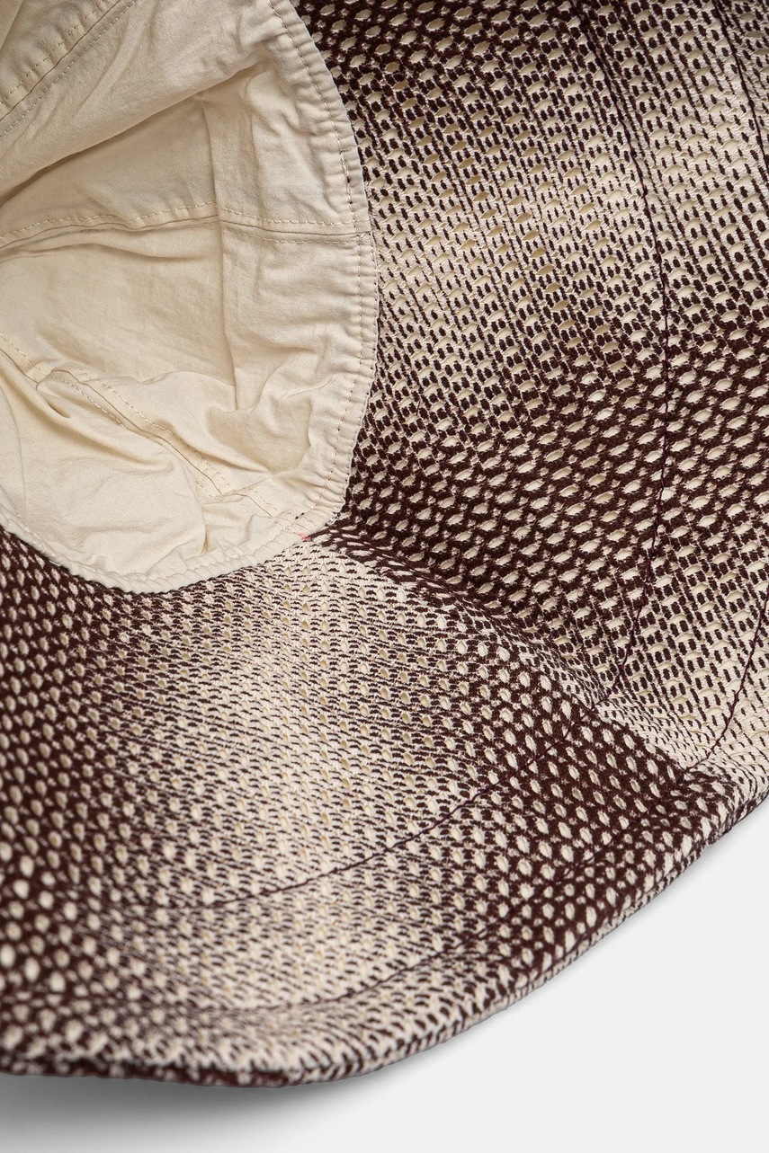 Βαμβακερό καπέλο OAS χρώμα: καφέ, 8503 φωτογραφία