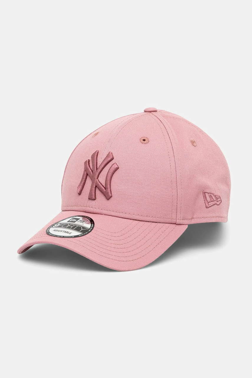 New Era șapcă de baseball din bumbac culoarea roz, cu imprimeu, 60595153