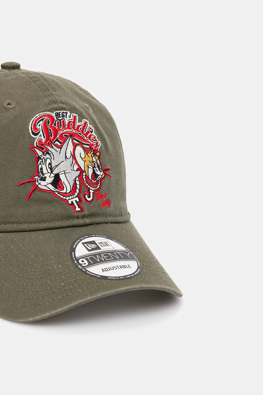 Хлопковая кепка New Era цвет зелёный с аппликацией 60595265 Хлопковая кепка New Era цвет зелёный с аппликацией 60595265