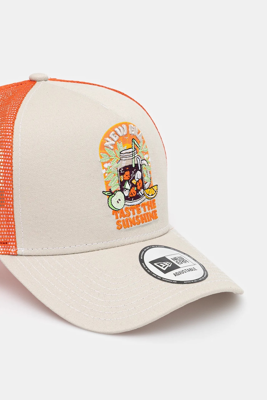 Кепка New Era цвет бежевый с аппликацией 60595300 Кепка New Era цвет бежевый с аппликацией 60595300