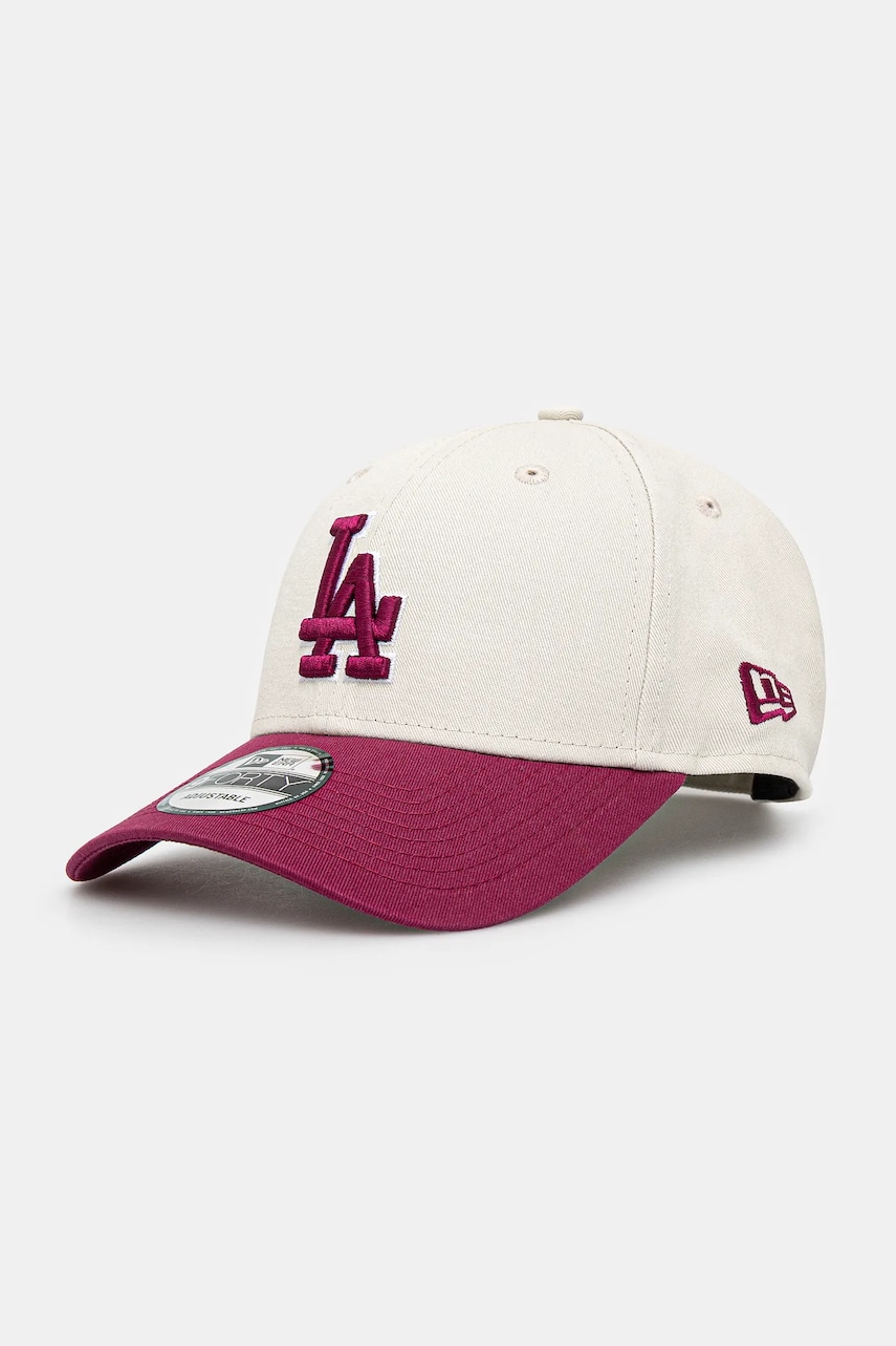 New Era șapcă de baseball din bumbac culoarea bej, modelator, 60595243