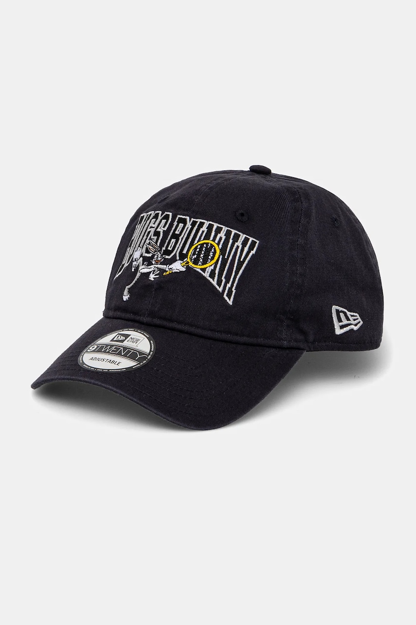 New Era șapcă de baseball din bumbac culoarea bleumarin, cu imprimeu, 60595280 New Era șapcă de baseball din bumbac culoarea bleumarin, cu imprimeu, 60595280