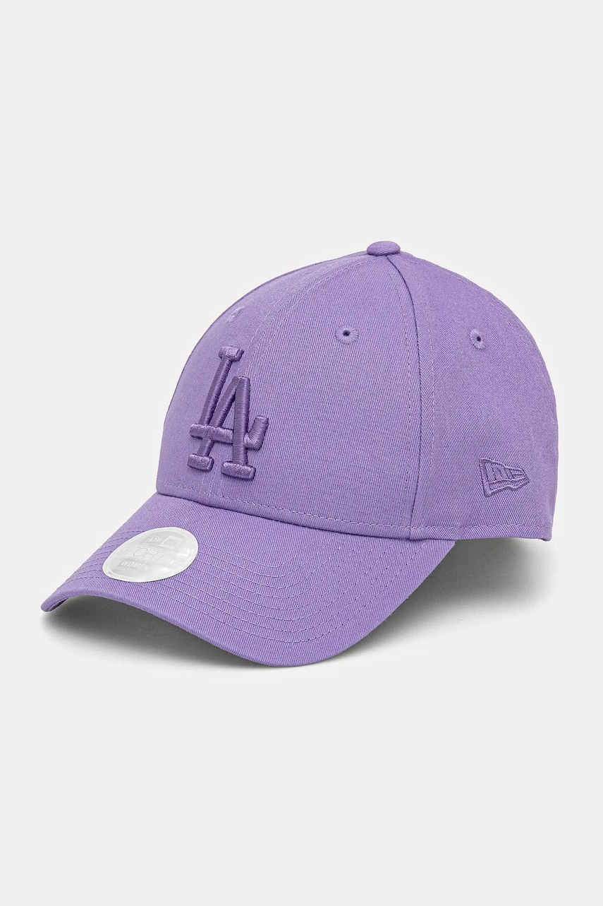 New Era șapcă de baseball din bumbac culoarea violet, neted, 60595173 New Era șapcă de baseball din bumbac culoarea violet, neted, 60595173