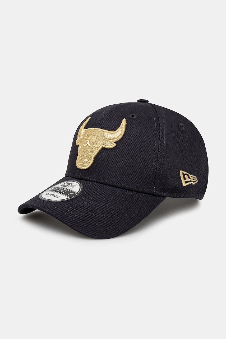 New Era șapcă de baseball din bumbac culoarea albastru marin, cu imprimeu, 60595196 New Era șapcă de baseball din bumbac culoarea albastru marin, cu imprimeu, 60595196