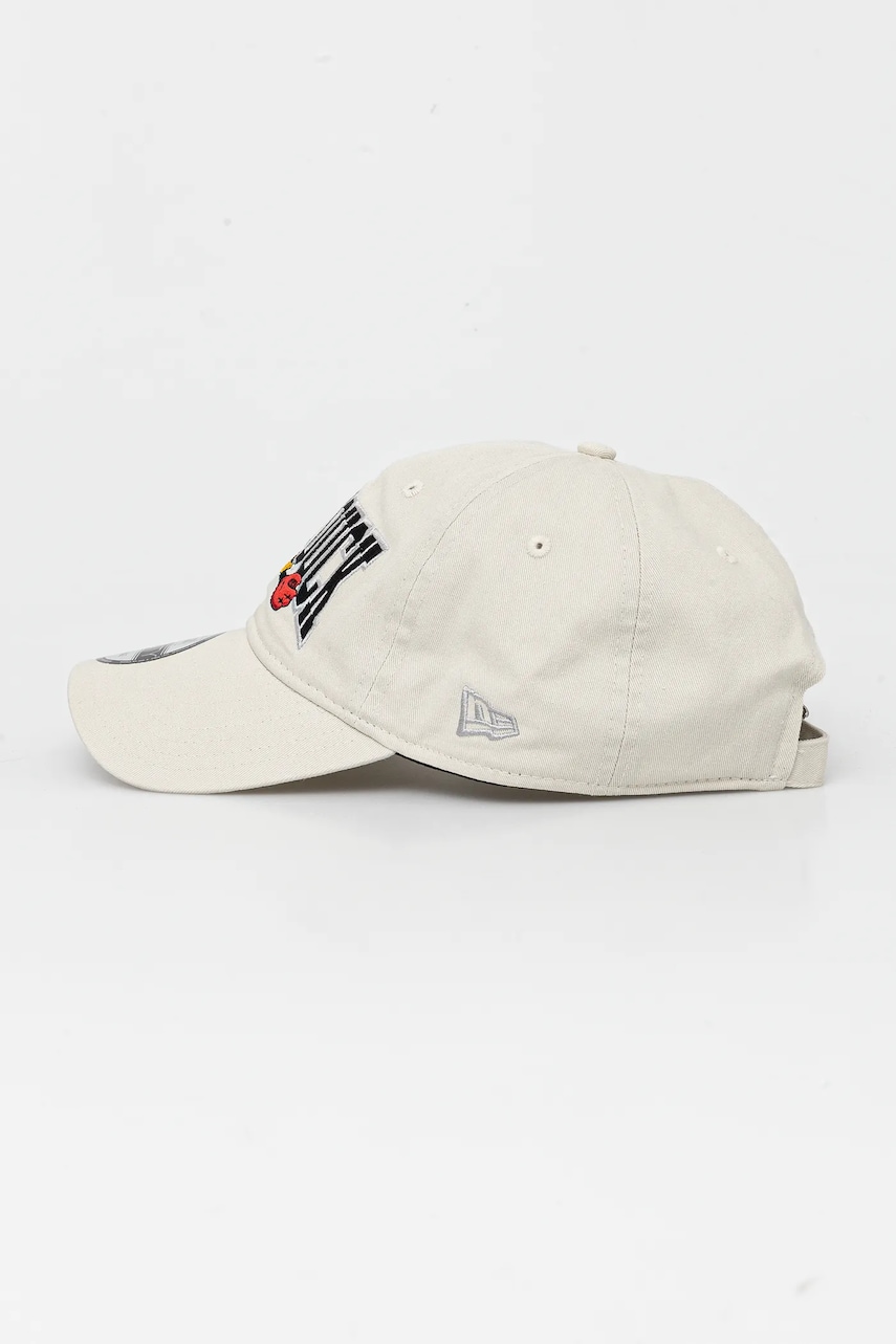 Хлопковая кепка New Era цвет бежевый с аппликацией 60595282 Хлопковая кепка New Era цвет бежевый с аппликацией 60595282