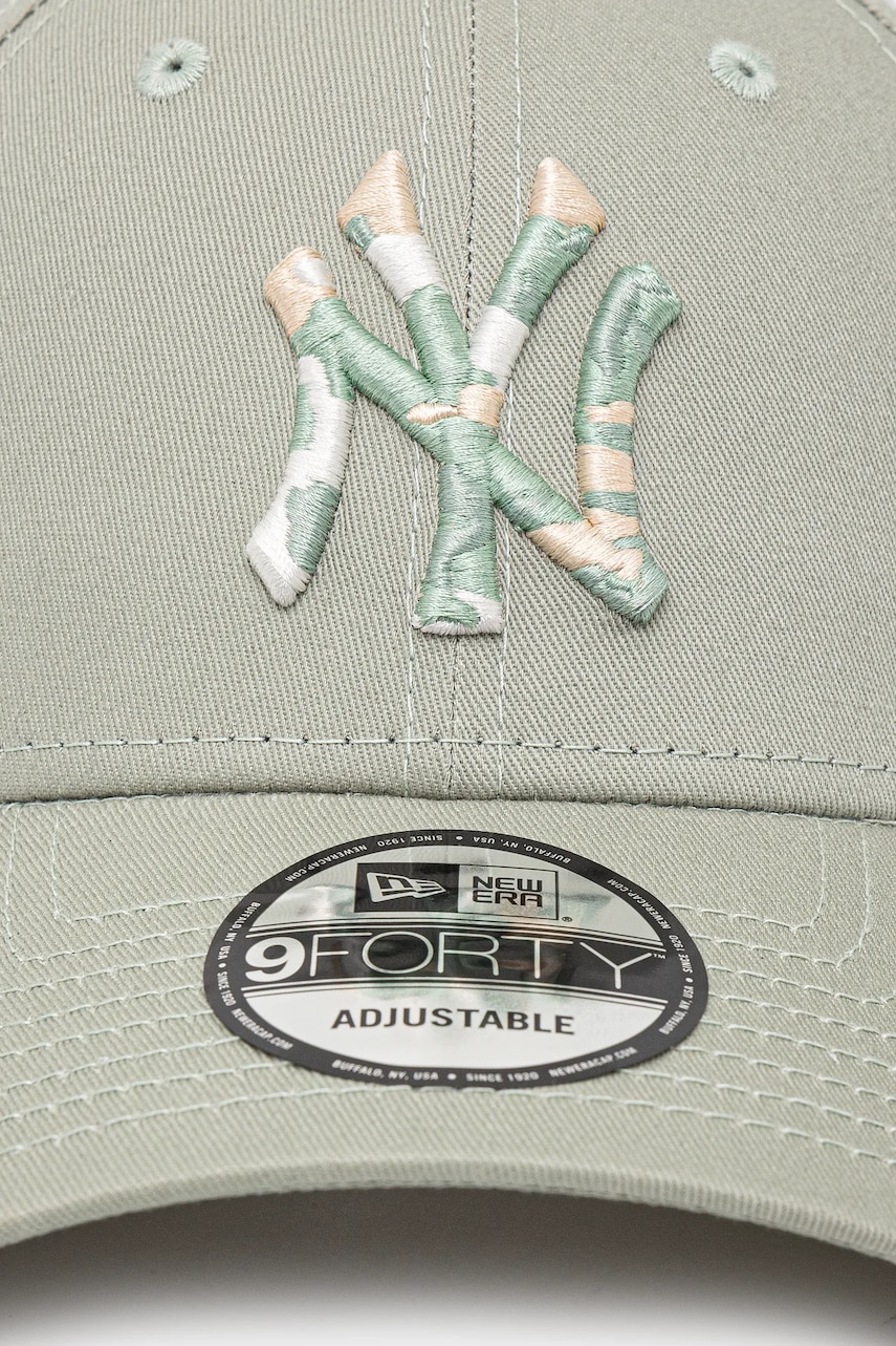 Хлопковая кепка New Era цвет зелёный однотонная 60595186 Хлопковая кепка New Era цвет зелёный однотонная 60595186