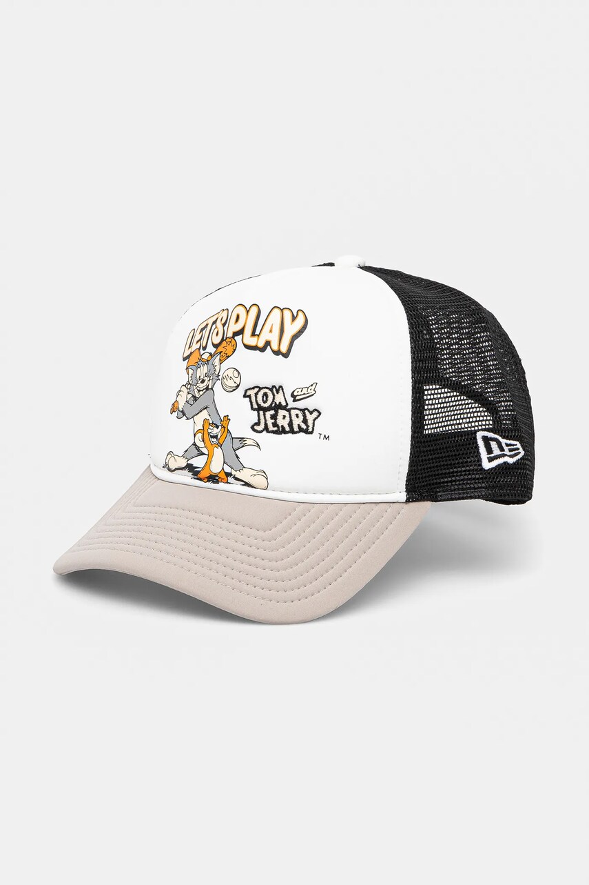 New Era caciula culoarea bej, cu imprimeu, 60595268