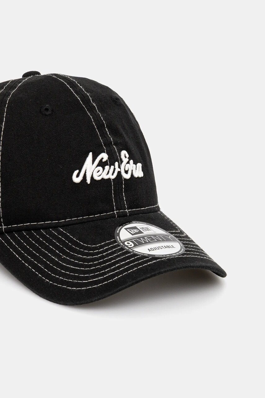 Хлопковая кепка New Era цвет чёрный с аппликацией 60595289 Хлопковая кепка New Era цвет чёрный с аппликацией 60595289