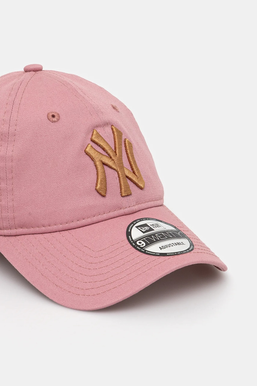 Хлопковая кепка New Era цвет розовый с аппликацией 60595476 Хлопковая кепка New Era цвет розовый с аппликацией 60595476