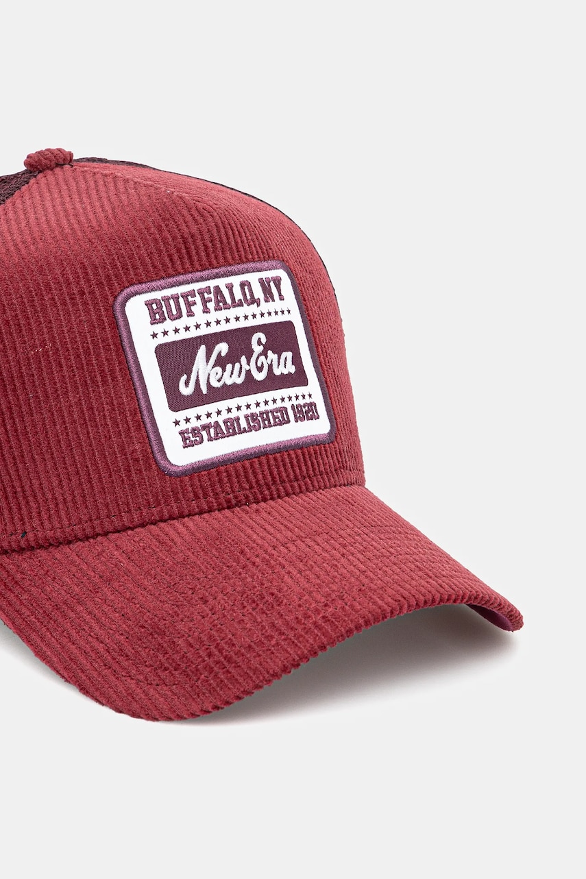 Вельветовая кепка New Era цвет красный с аппликацией 60603670 Вельветовая кепка New Era цвет красный с аппликацией 60603670