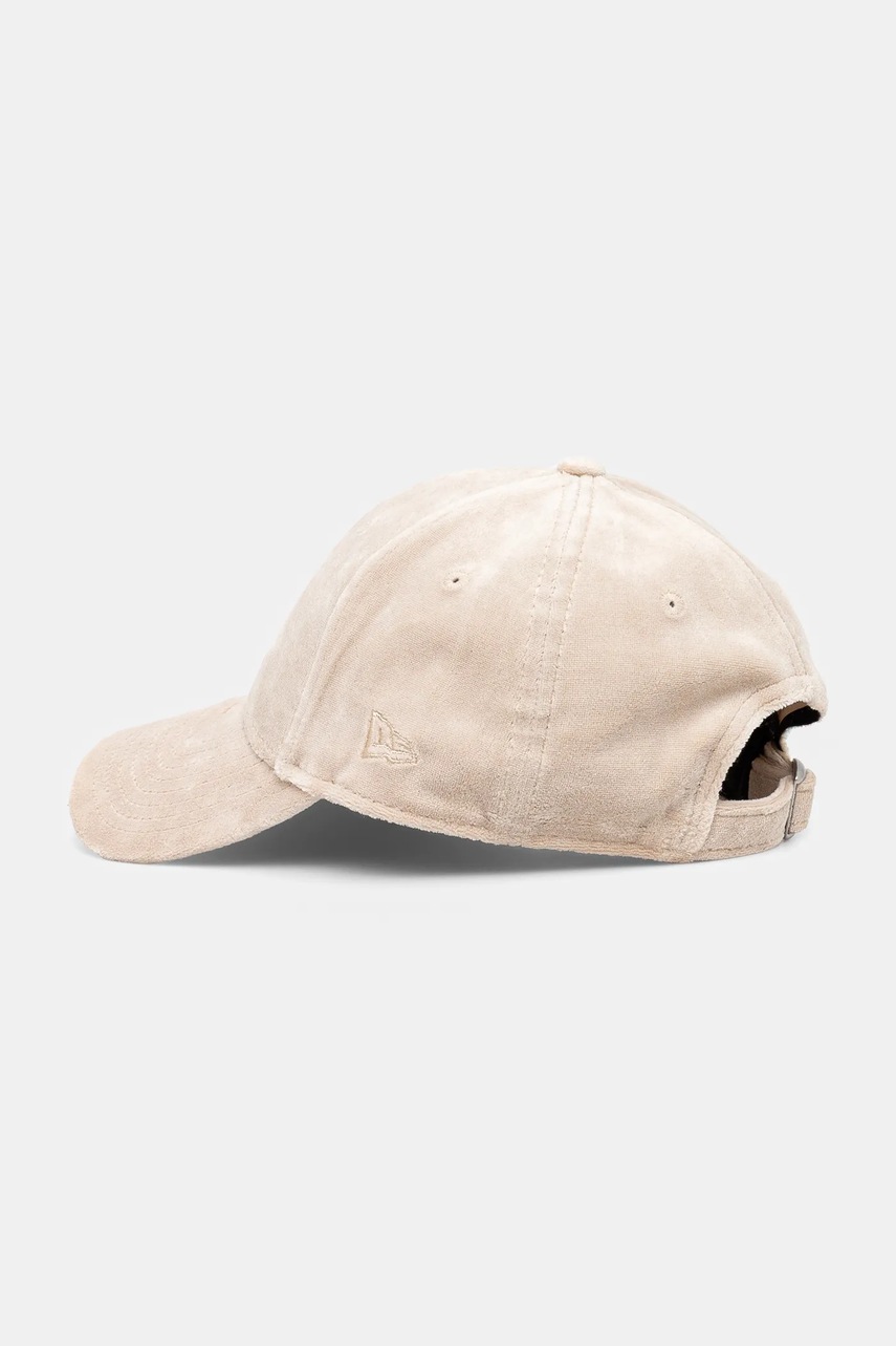 New Era bársony baseball sapka bézs, nyomott mintás, 60595352 termék 2. képe