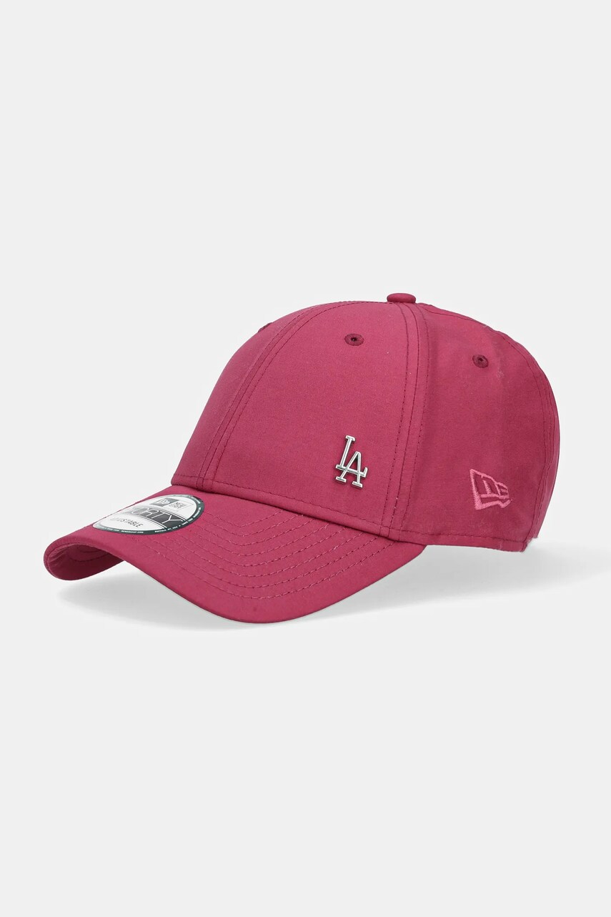 Levně Kšiltovka New Era růžová barva, hladká, 60595163