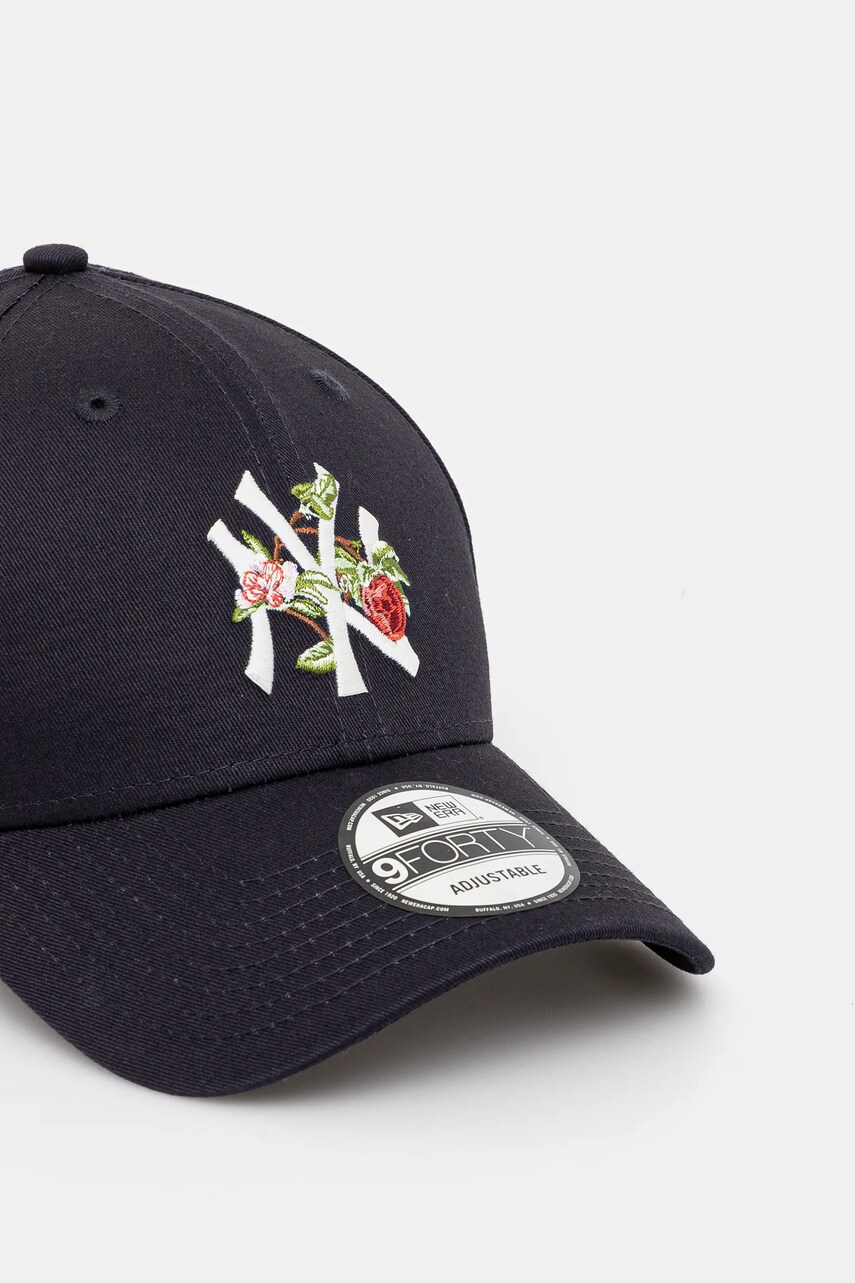Хлопковая кепка New Era цвет синий с аппликацией 60595433 Хлопковая кепка New Era цвет синий с аппликацией 60595433