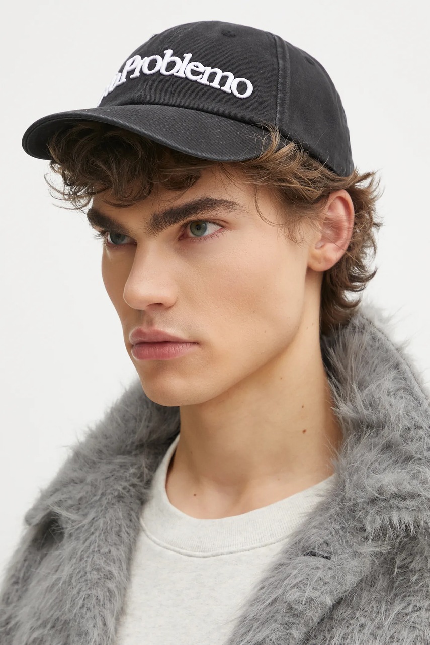 Kšiltovka No Problemo No Problemo Cap černá barva, hladká, NP9000203