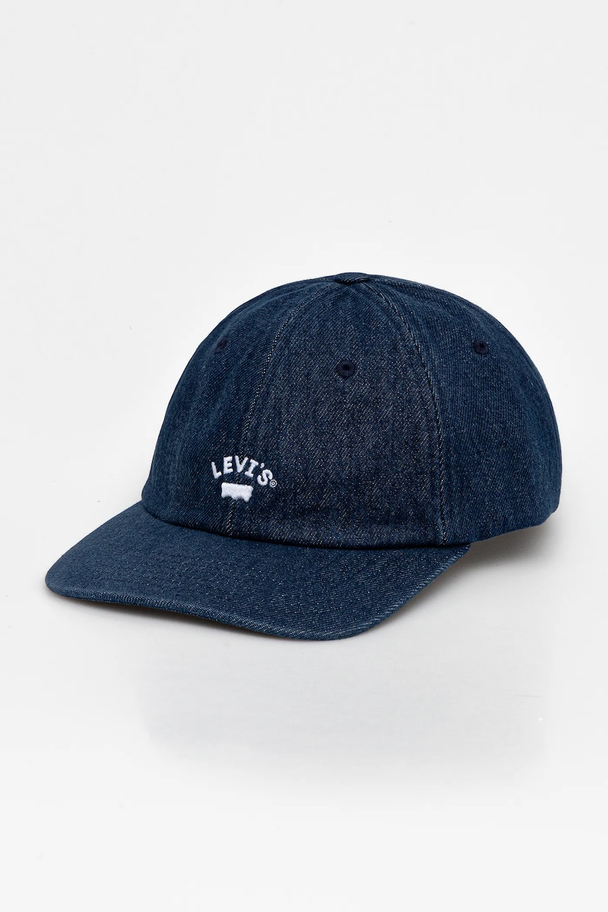 Levi's sapca de baseball din bumbac culoarea bleumarin, cu imprimeu, 000AG-0003