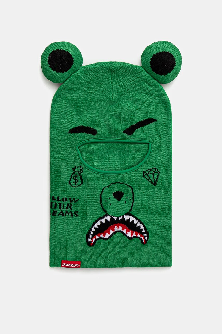 Sprayground masca culoarea verde, 910HW391NSZ