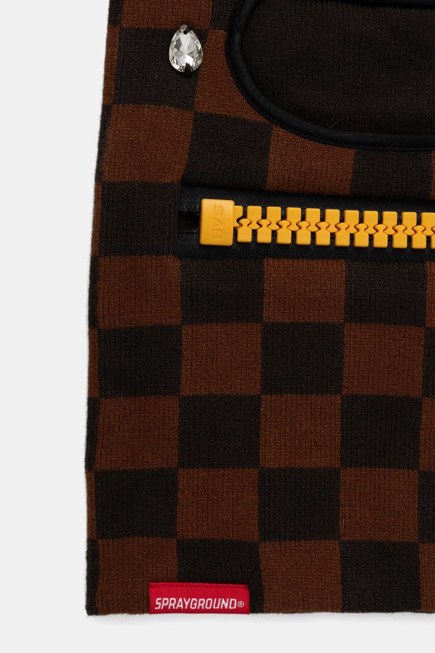 Μπαλακλάβα λαιμού Sprayground χρώμα: καφέ, 910HW385NSZ φωτογραφία