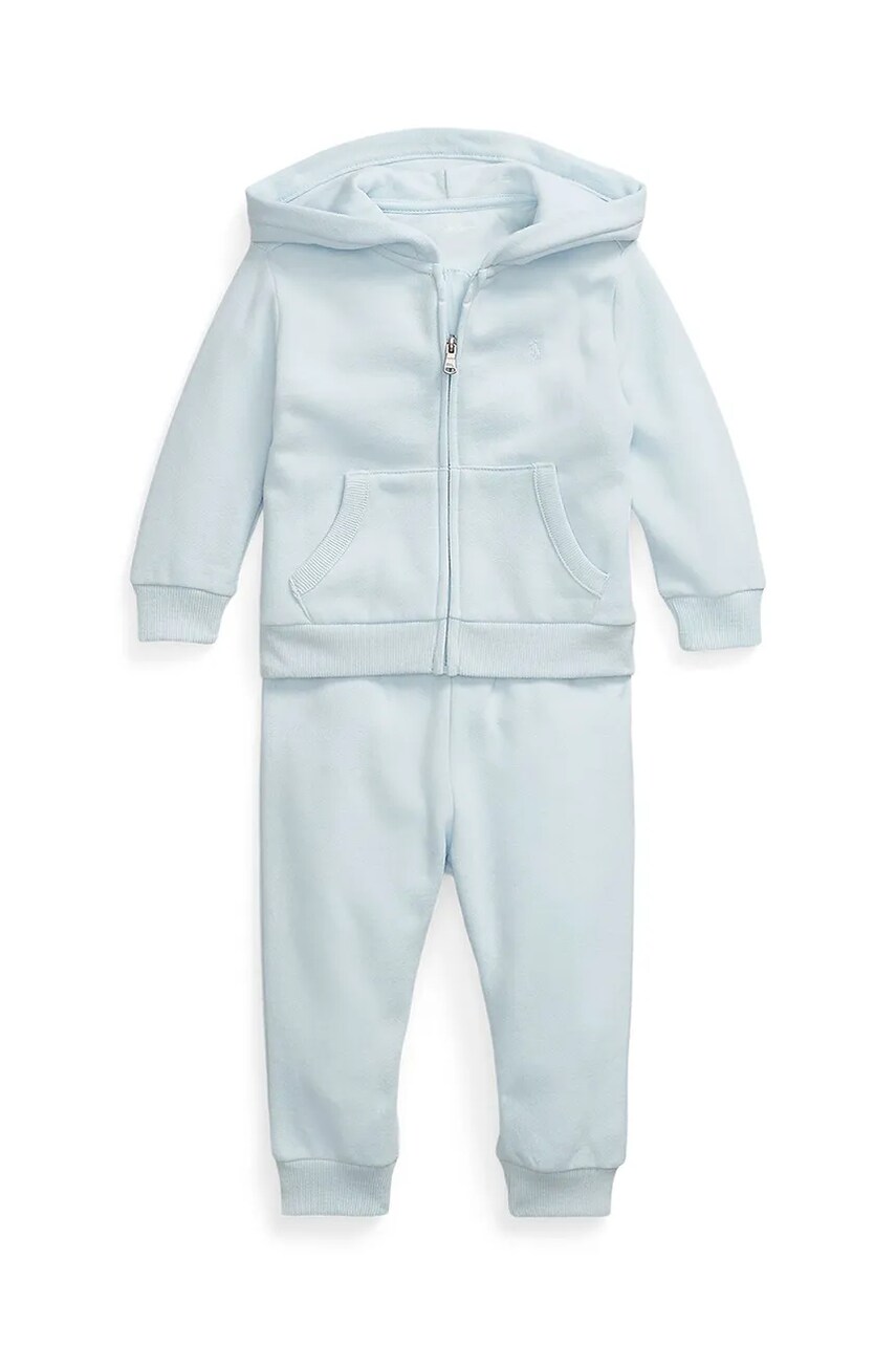 Levně Kojenecká tepláková souprava Polo Ralph Lauren modrá barva, 320879018003