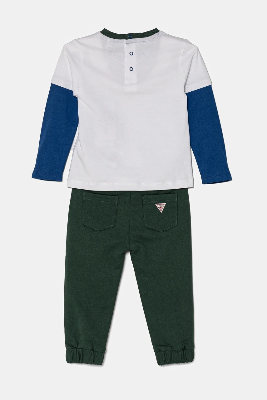 Детский хлопковый комплект Guess цвет белый I5RG04 K8HM4