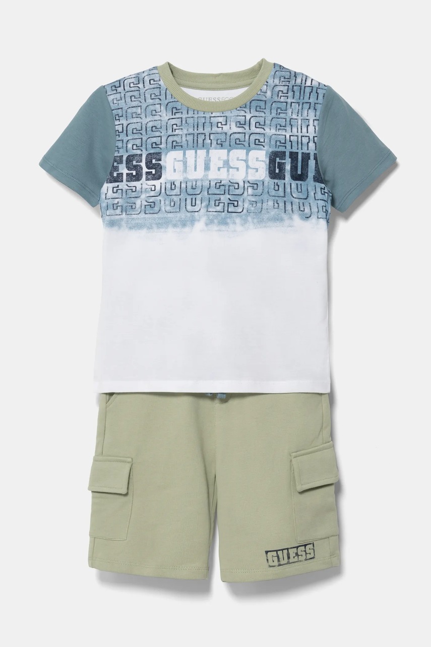 

Детски памучен комплект Guess в бяло N5RG07 K8HM4, Бял