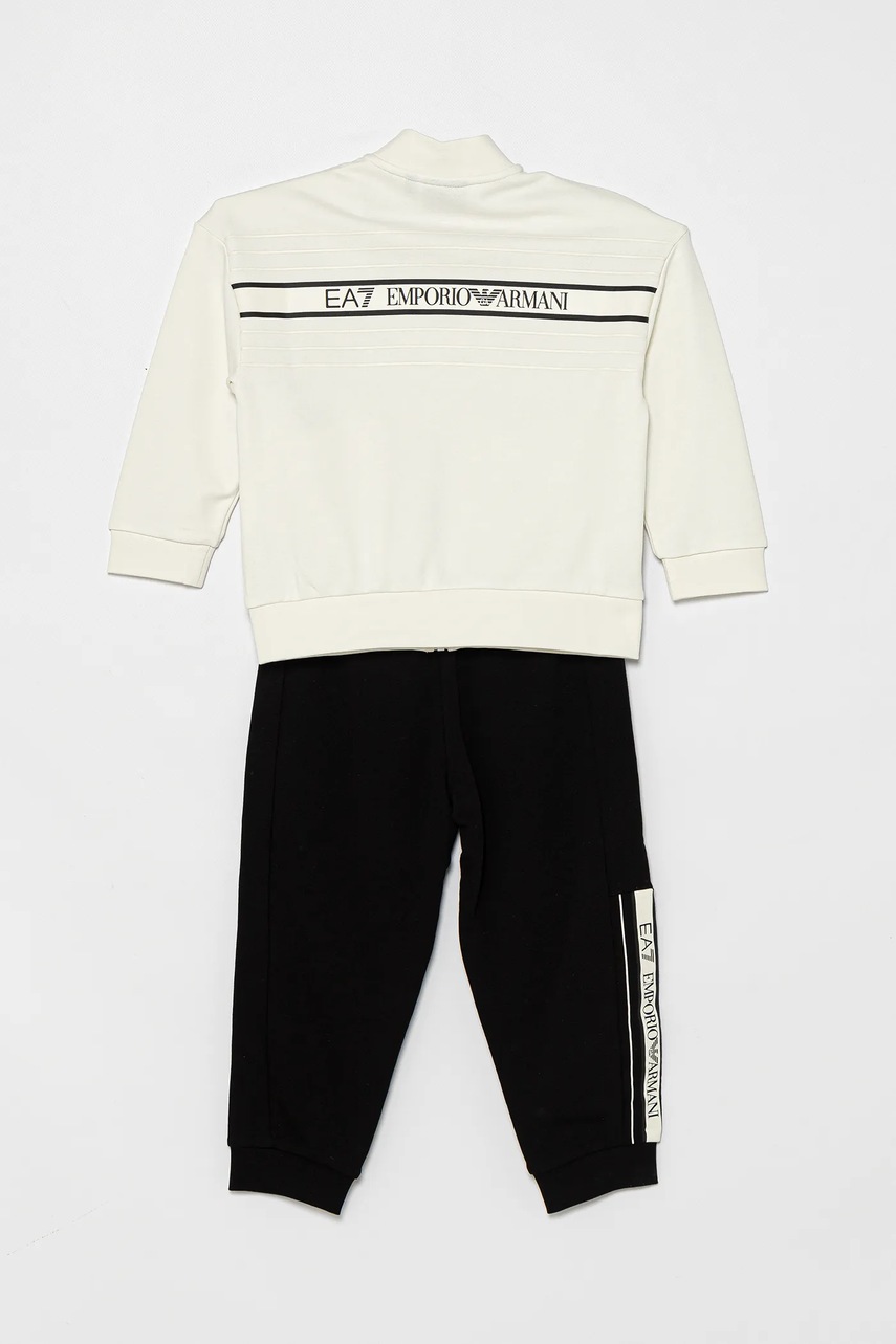Дитячий спортивний костюм EA7 Emporio Armani колір білий 7B000070 AF12451