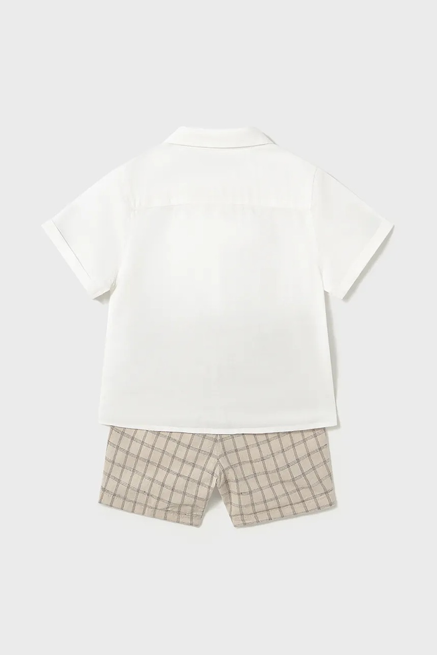 Детский комплект с примесью льна Mayoral цвет белый 1251