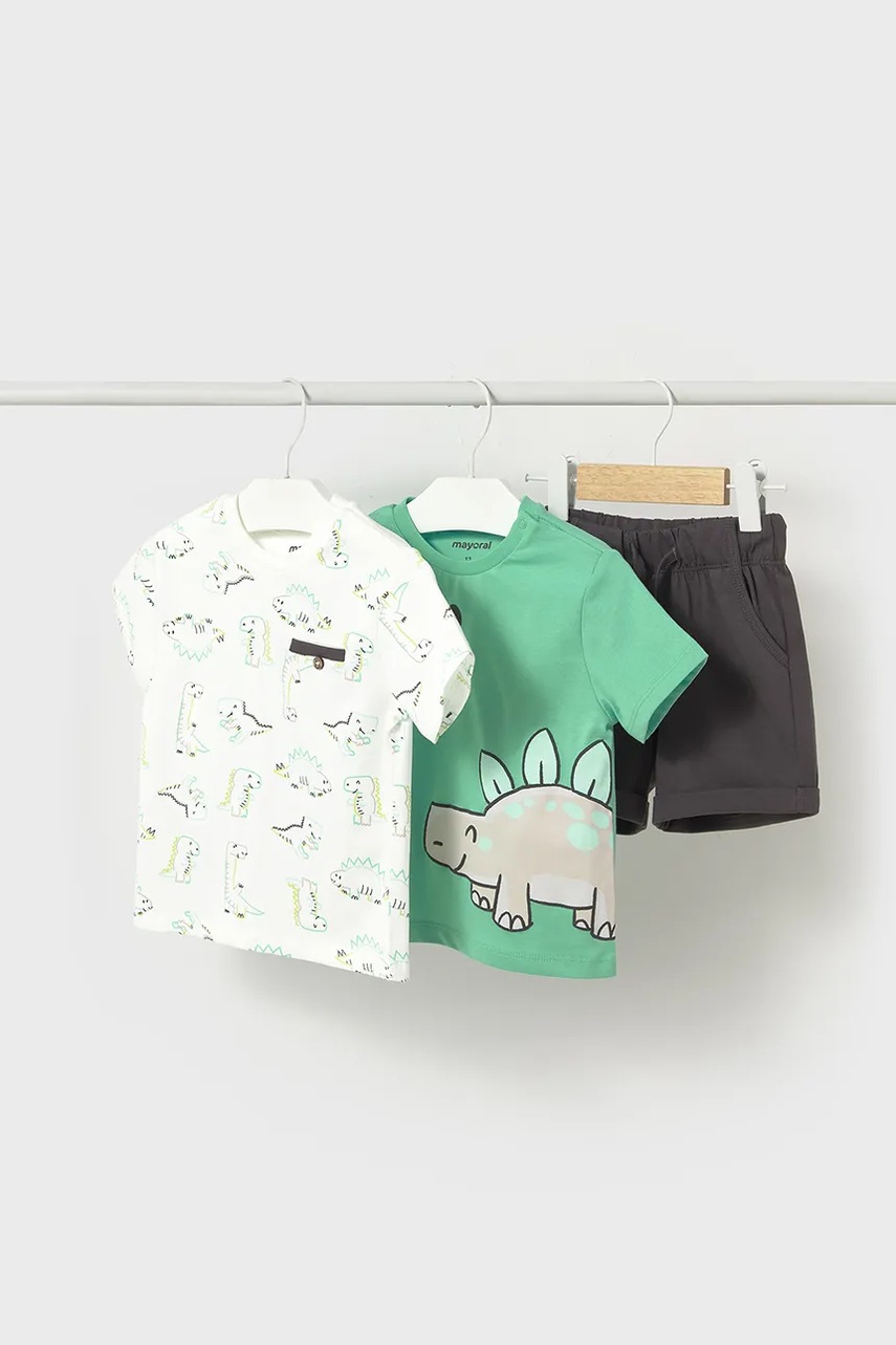 Mayoral set de bumbac pentru bebelusi culoarea turcoaz, 1652