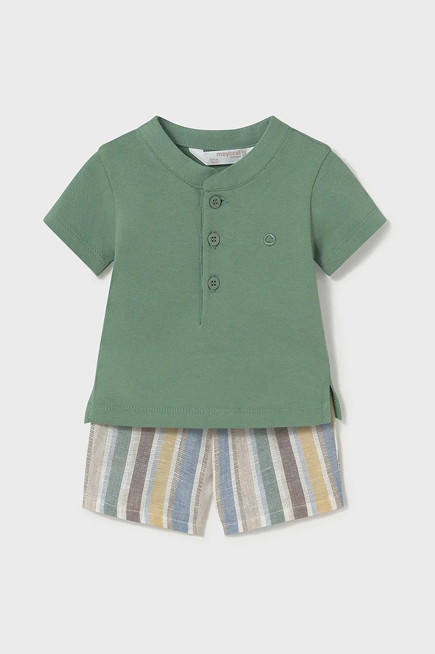 Mayoral Newborn compleu bebe culoarea verde, 1217