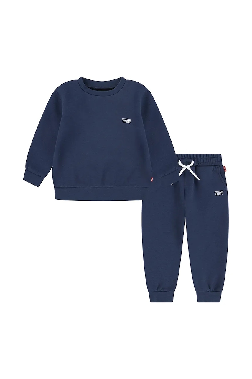 Levi's trening bebelusi CORE BATWING CREW AND JOGG culoarea albastru marin, 6EM676 Levi's trening bebelusi CORE BATWING CREW AND JOGG culoarea albastru marin, 6EM676 - Treninguri.eu