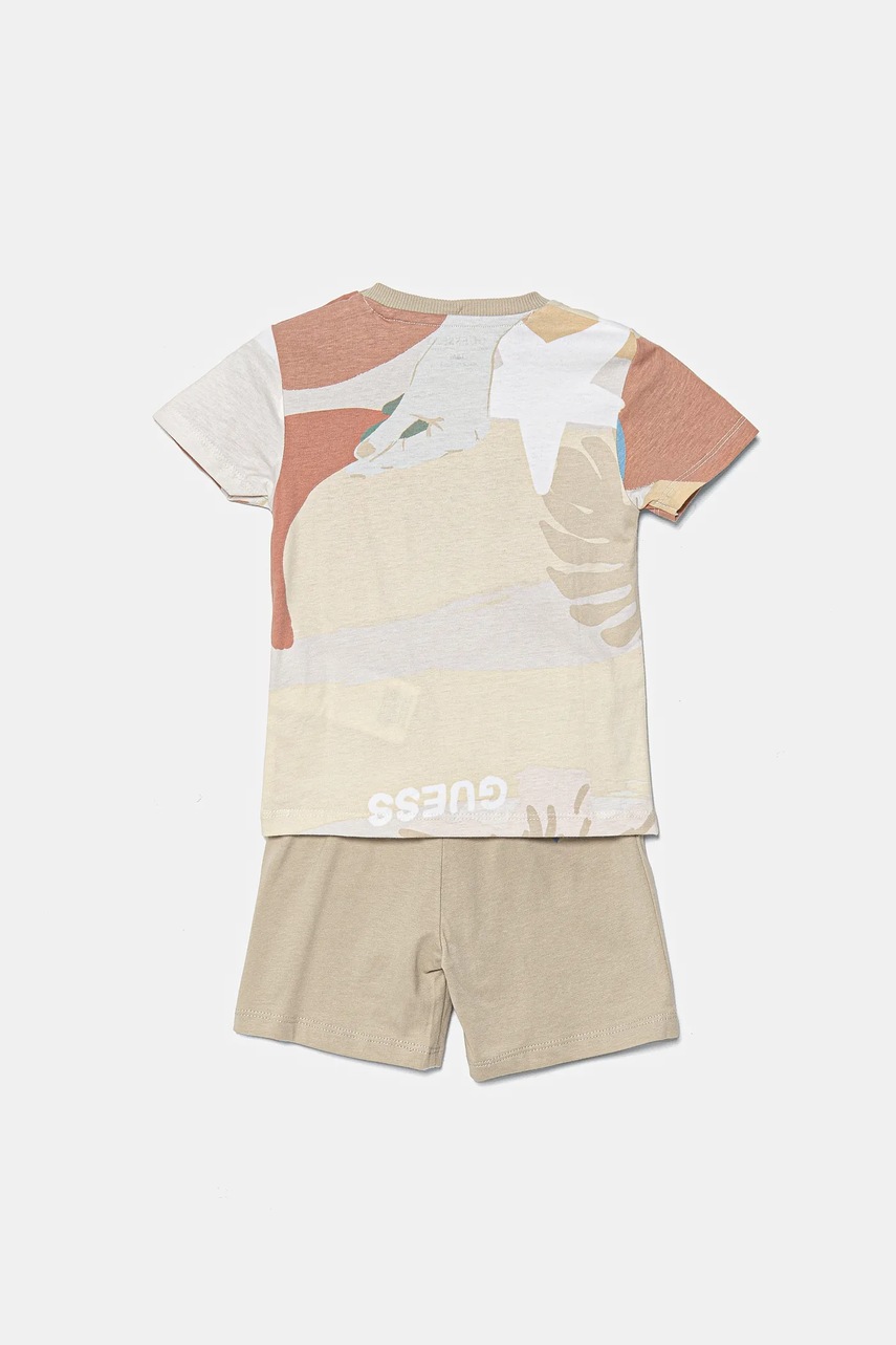 Детский хлопковый комплект Guess цвет бежевый I5GG01 K8HM4