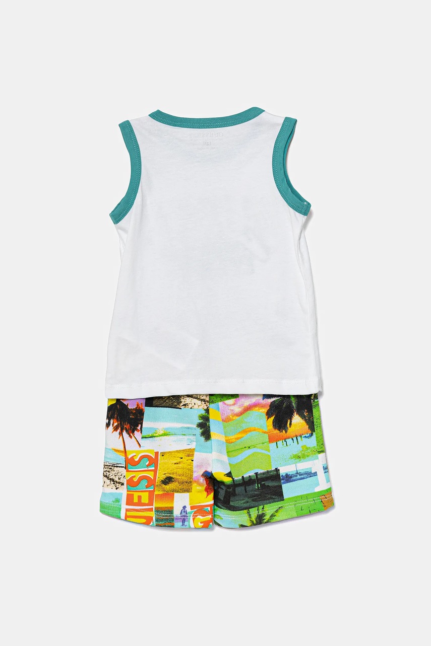 Детский хлопковый комплект Guess цвет зелёный I5GG12 K8HM4