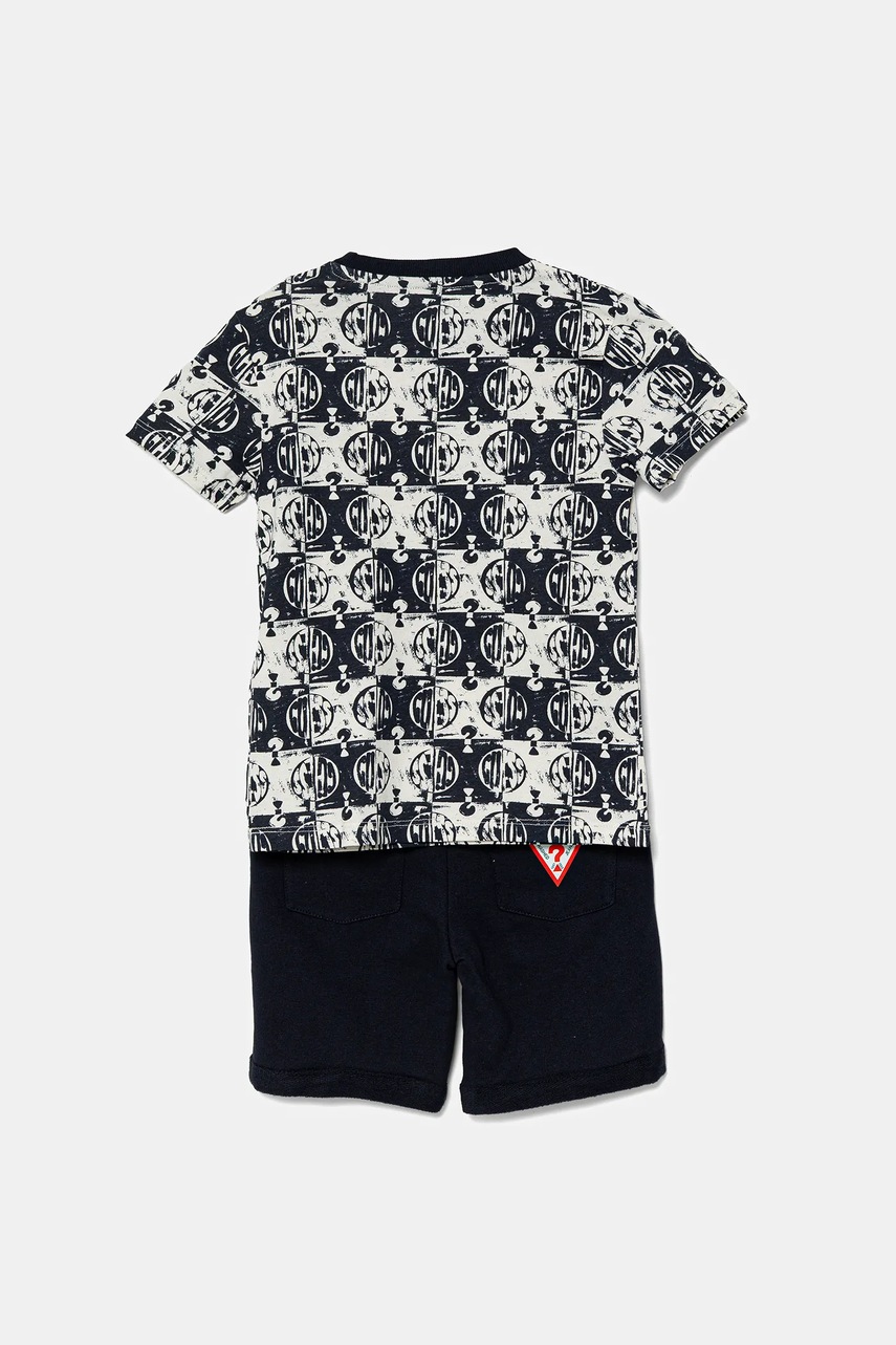 Дитячий бавовняний комплект Guess колір синій N5GG05 K8HM4