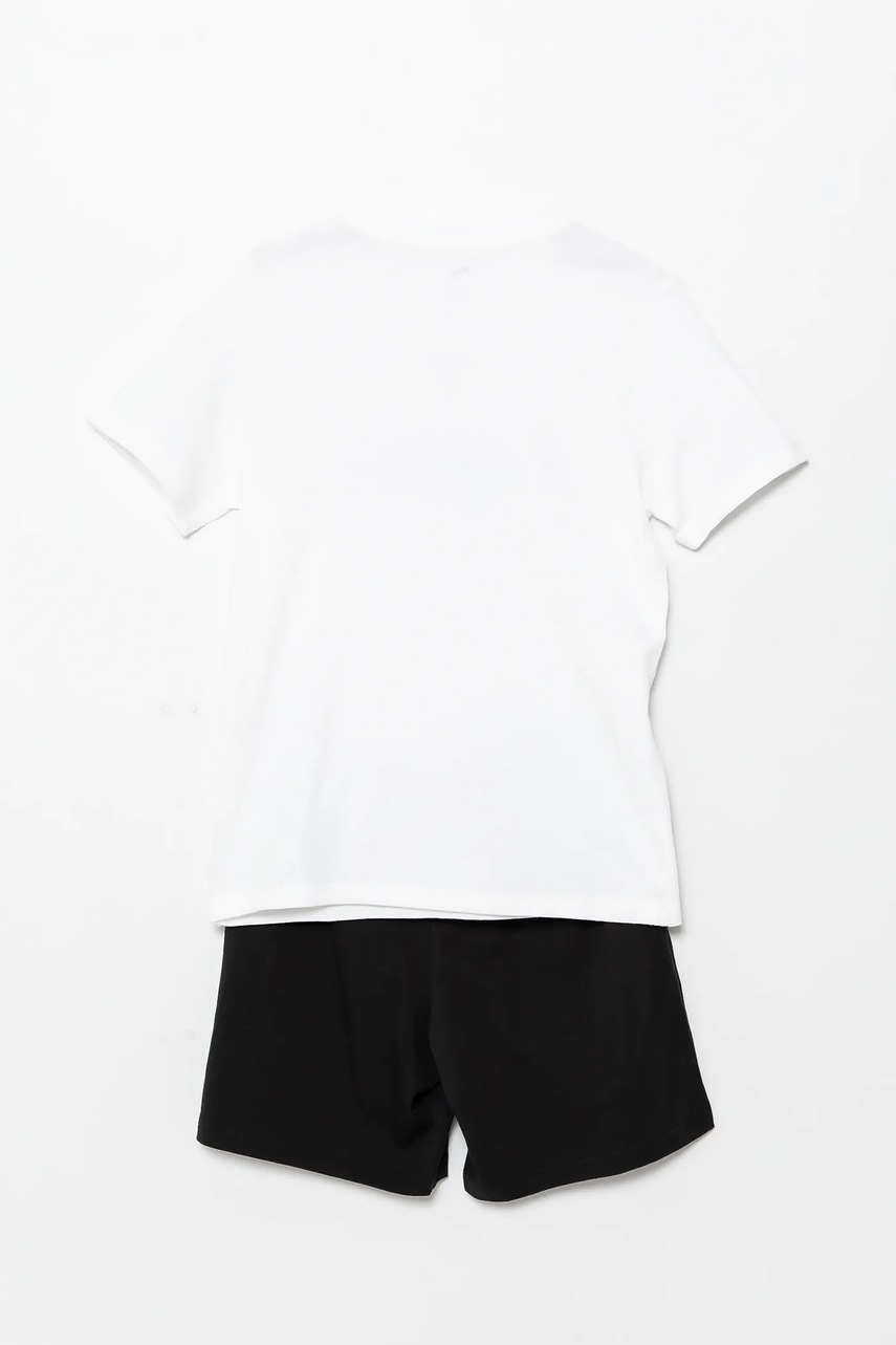 Детский комплект из хлопка Puma ESS 2 COLOR No. 1 Logo Tee and Shorts Set цвет белый 686298