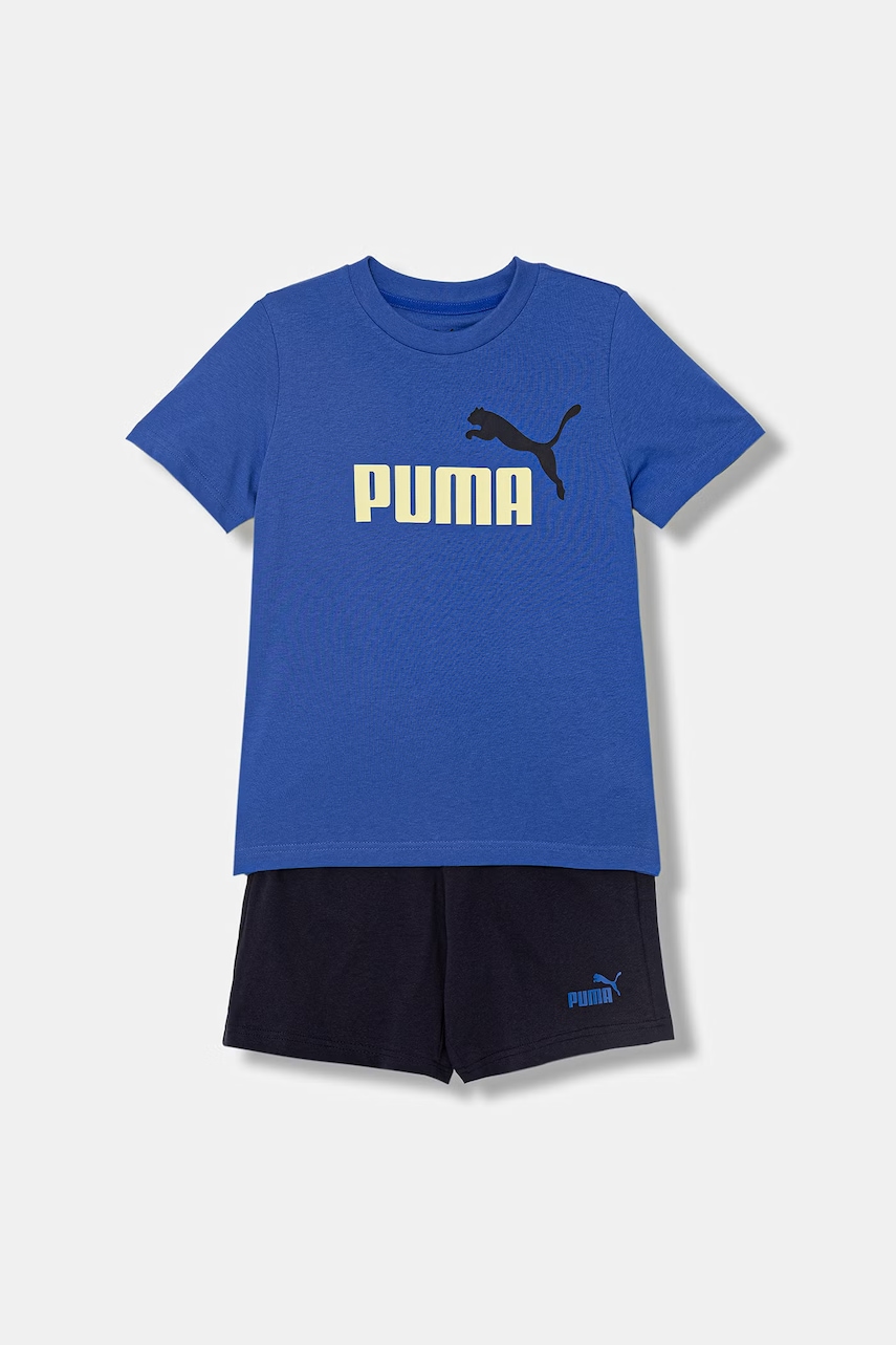 E-shop Dětská bavlněná souprava Puma ESS 2 COLOR No. 1 Logo Tee and Shorts Set