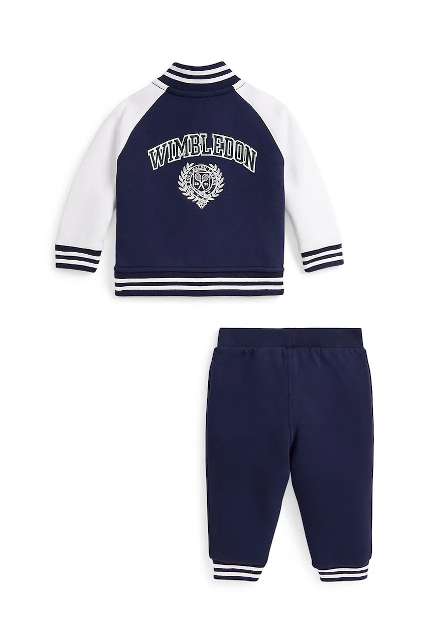 Спортивный костюм для младенцев Polo Ralph Lauren Wimbledon Collection цвет синий 320970410001 Спортивный костюм для младенцев Polo Ralph Lauren Wimbledon Collection цвет синий 320970410001