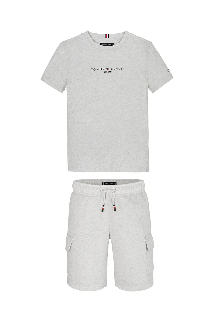 Детский комплект из хлопка Tommy Hilfiger цвет белый KB0KB09661 Детский комплект из хлопка Tommy Hilfiger цвет белый KB0KB09661