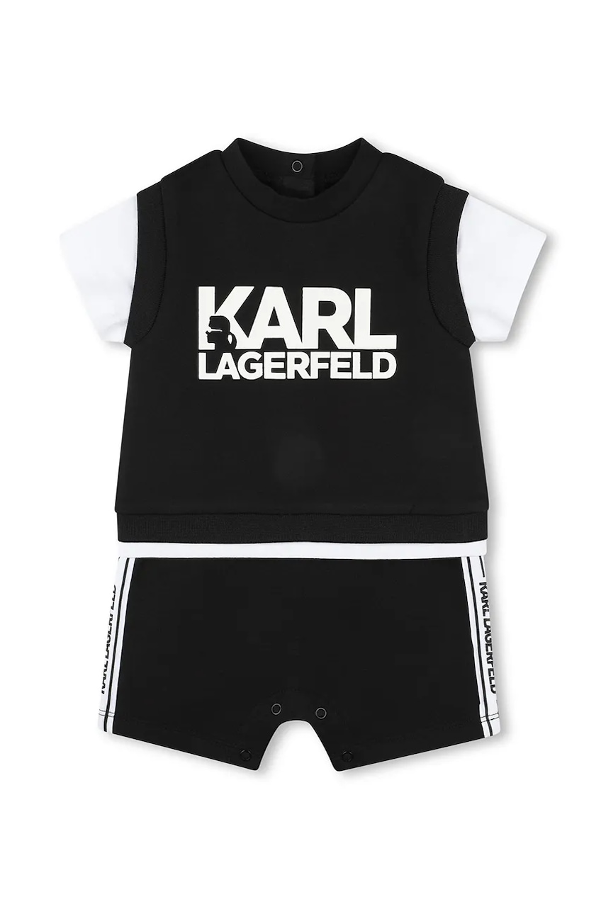 Karl Lagerfeld compleu bebe culoarea negru, Z30500