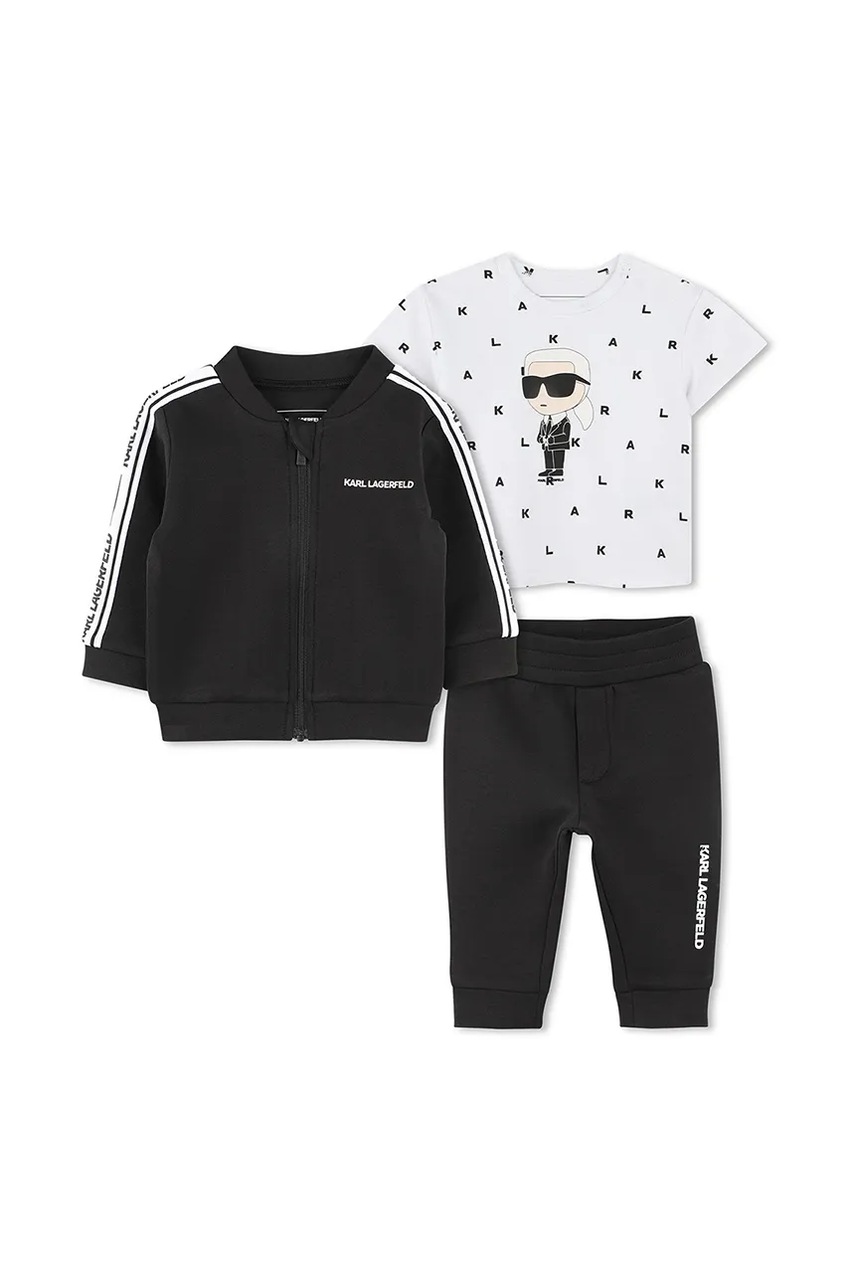 Karl Lagerfeld compleu bebe culoarea negru, Z30509