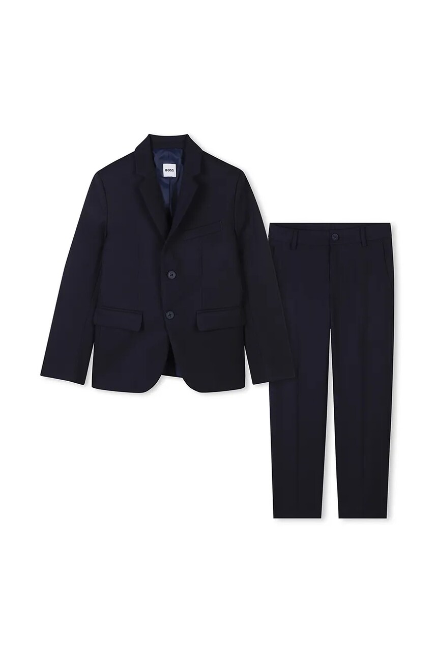 BOSS compleu copii culoarea albastru marin, J51967